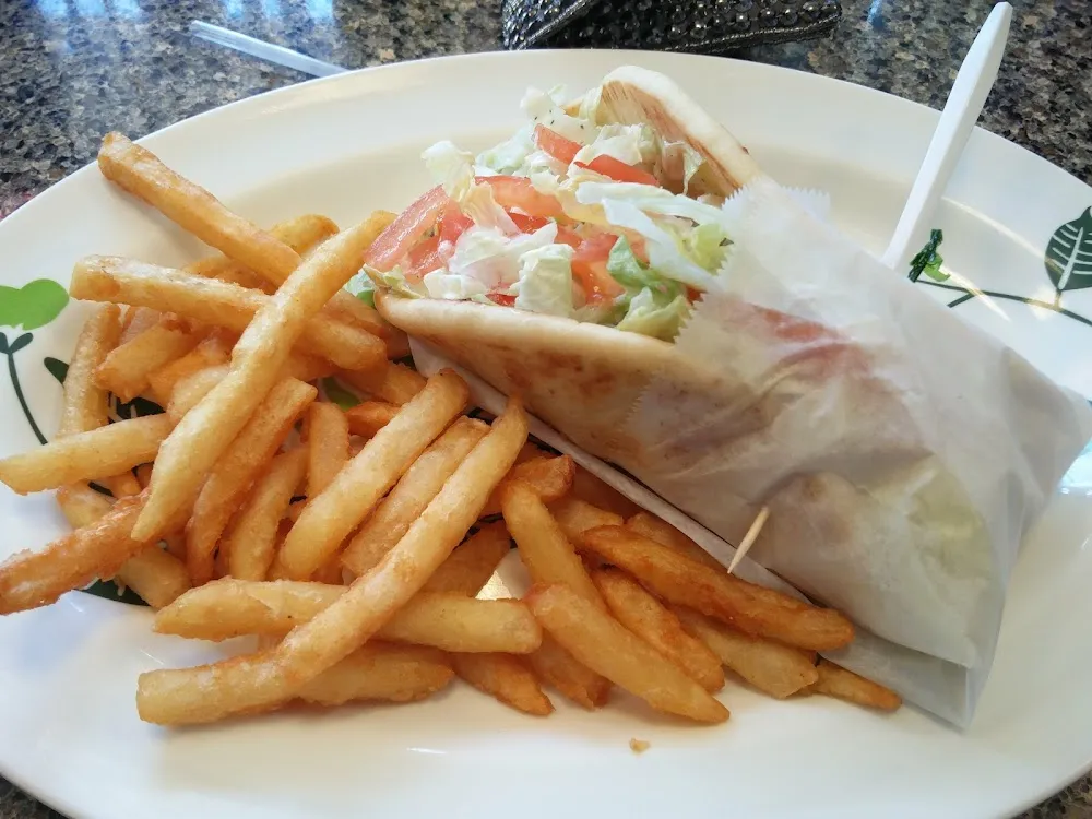 Fish Gyro with Fries